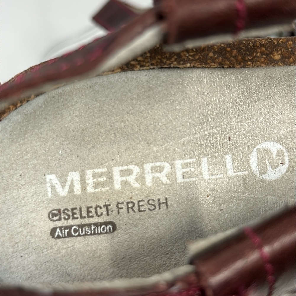 Merrell Revalli Aura Strap Wedge Sandal in Deep Purple Size 8 - Picture 11 of 16